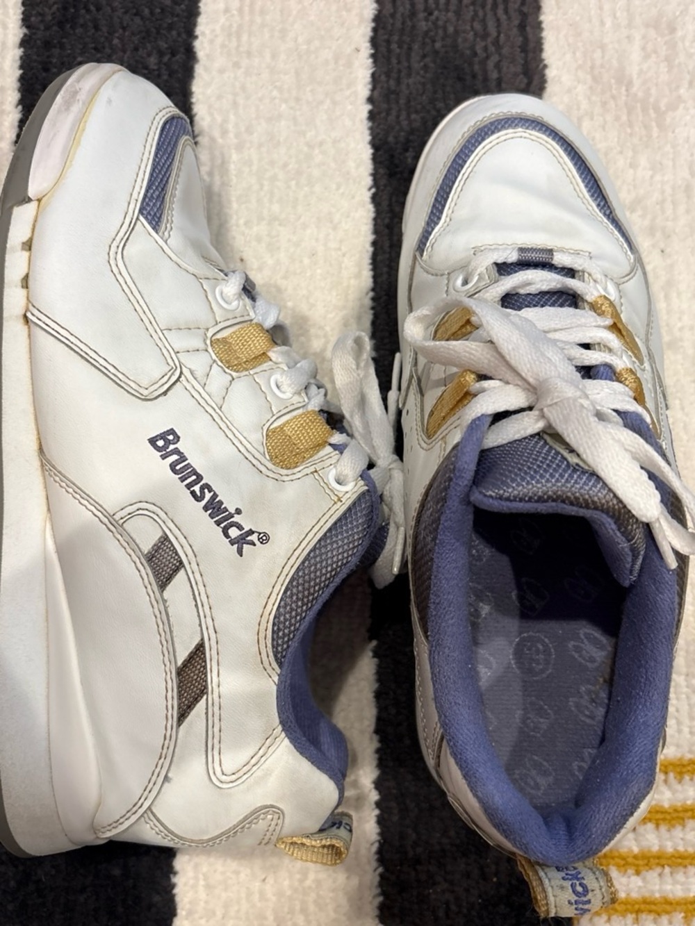 Vintage Brunswick Bowling Sneakers Blue & Yellow W6.5